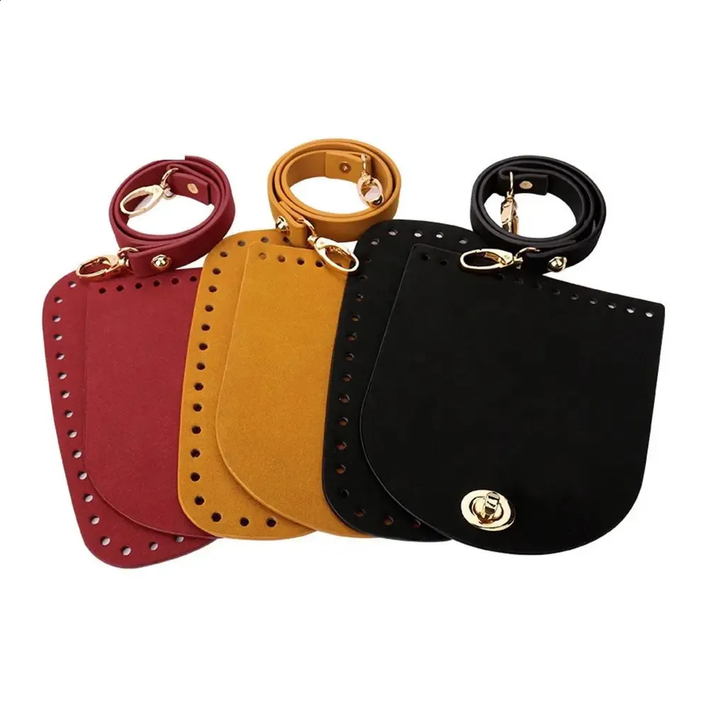 13-teiliges Set mit gewebten Schultergurten aus PU-Leder für die Unterseite von Handtaschen, für handgefertigte Taschen und Rucksäcke, Zubehör 240725_voghion.com