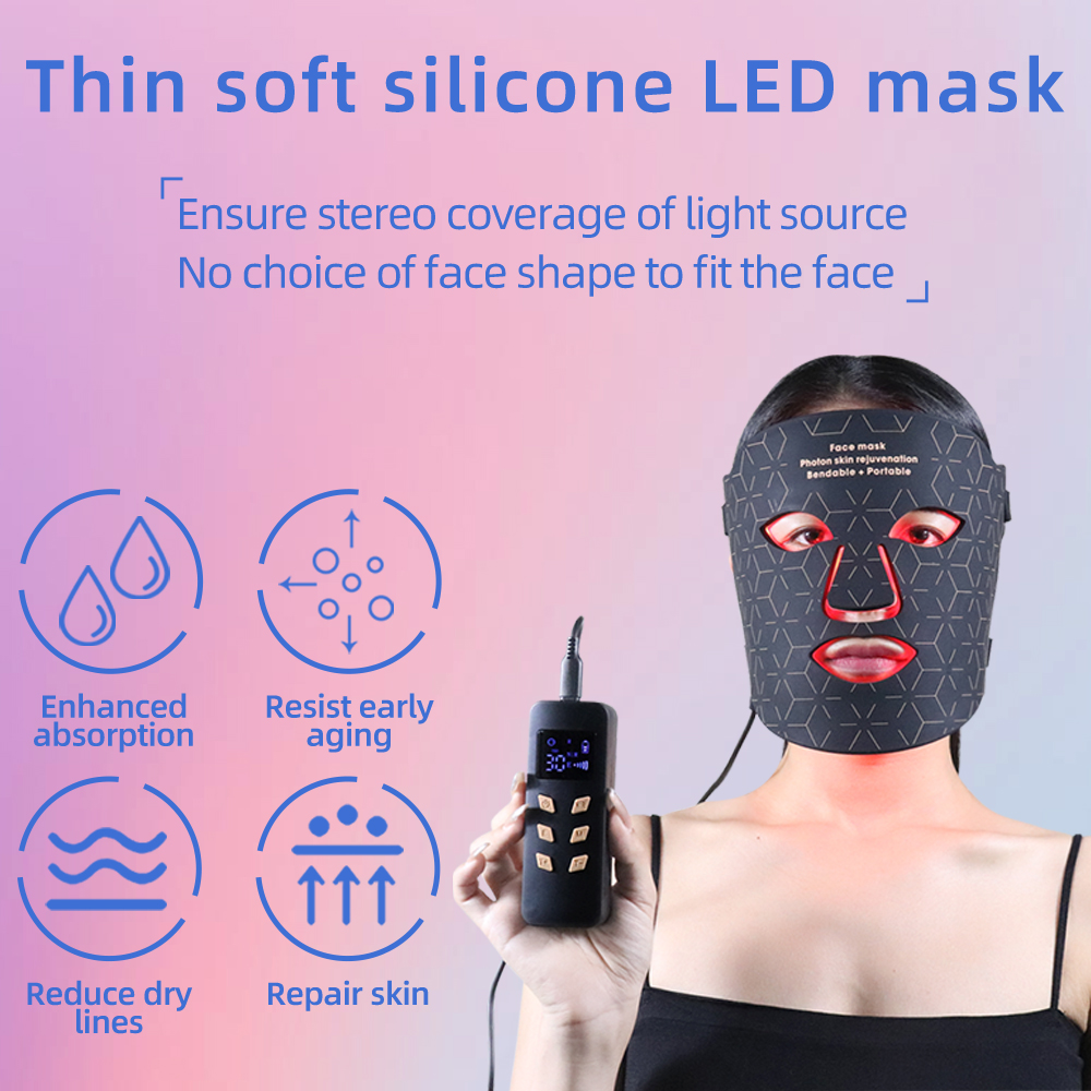 Beauty SPA Treatment 7 Colors mask LED red light therapy face facial mask device_voghion.com
