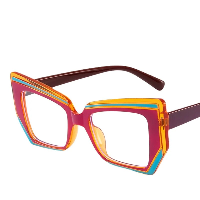 Lunettes de chat anti-lumière bleue pour femmes, lunettes de créateurs, lunettes de protection optique pour ordinateur, lunettes de mode_voghion.com