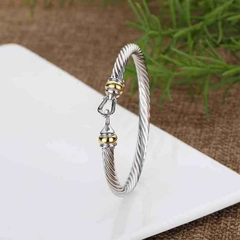 Herresmykker Armbånd Tråd Designer Armbånd Mænd Manchet Kvinde Armbånd Charm Snoet Kabel Sier Udsøgt Enkel_voghion.com