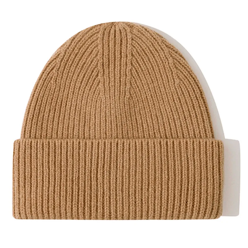 Knitted Beanie Hat For Men Luxury Wool Winter Hat Designer Style_voghion.com