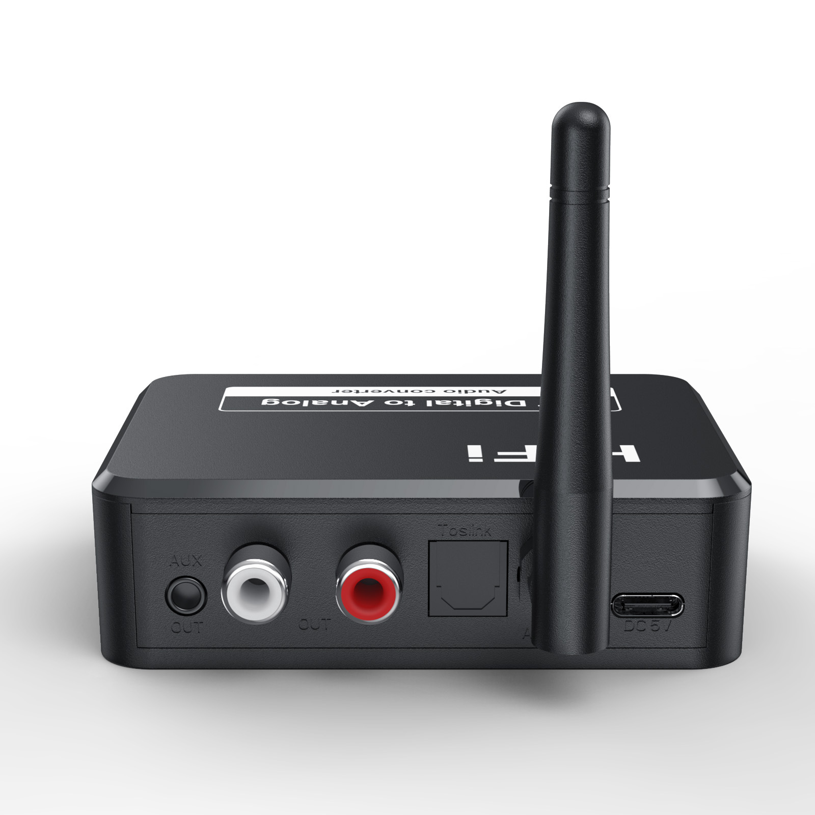 Bluetooth 5.0-mottagare U-disk digital till analog ljudomvandlare SPDIF optisk fiber till 3,5 mm AUX 2 RCA bilmonteringssats förstärkare högtalare_voghion.com