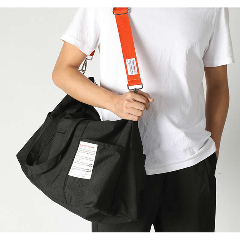 Borsa da viaggio coreana da uomo, borsa da viaggio di grande capacità, tracolla, materiale in nylon antispruzzo_voghion.com
