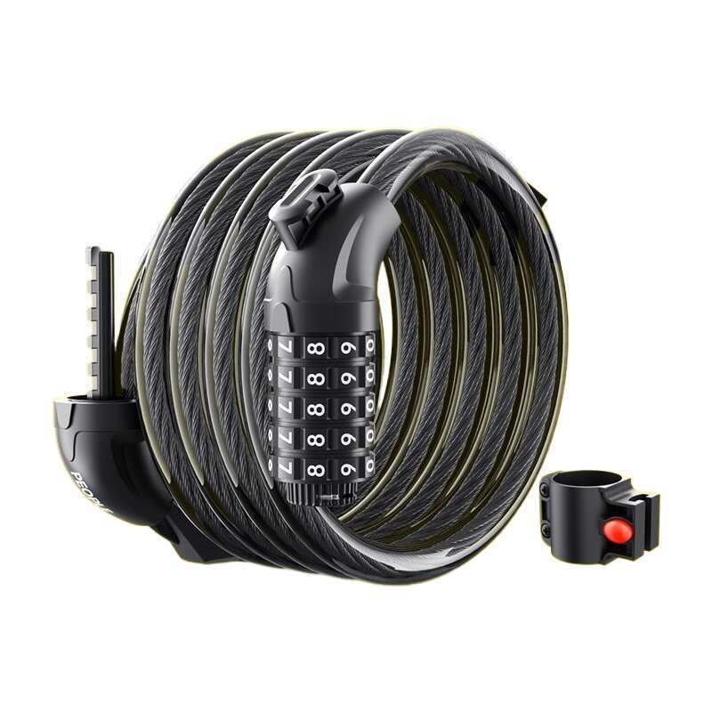 People's Bicycle Mountain Five Digit Password Anti Theft Lock Electric Bike Chain Steel Cable Thickened_voghion.com