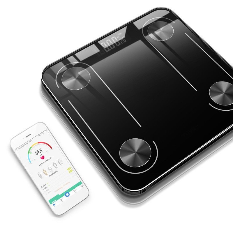 Cântare electronice pentru corpul de încărcare USB Cantar de grăsime Pardoseală LED inteligentă Digital IMC Balanță de greutate pentru baie bariatrică Cântare Bluetooth_voghion.com