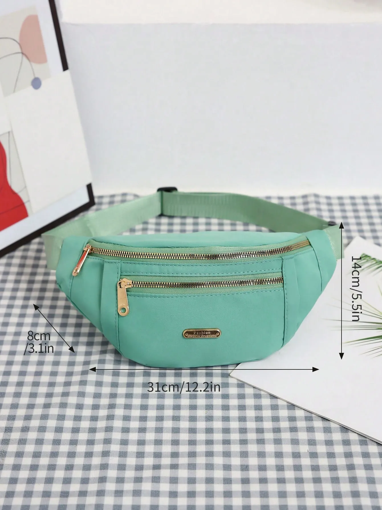Crossbody Fanny Pack Women,Large Waist & Hip Bum Bag With Adjustable Strap For Outdoors Workout Traveling Casual Running_voghion.com