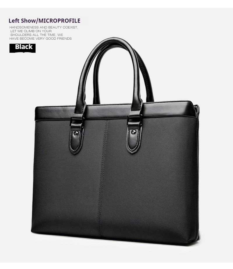 Neue Aktentasche für Herren, Business-Handtasche, Konferenztasche mit großem Fassungsvermögen, wasserdichte Laptoptasche_voghion.com
