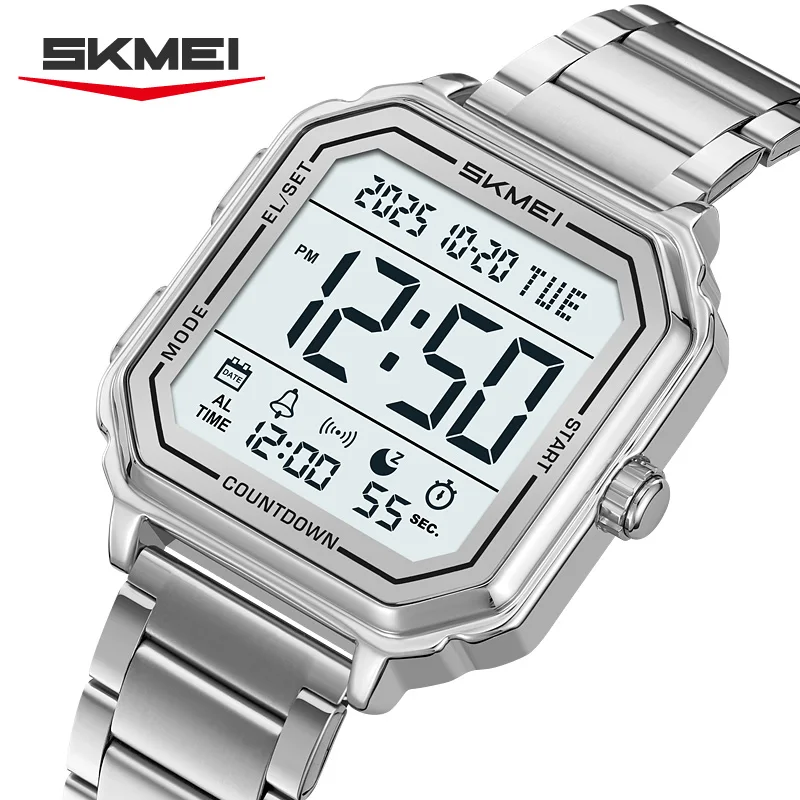 Men's Digital Business Watch With Chronograph And Dual Time Display_voghion.com