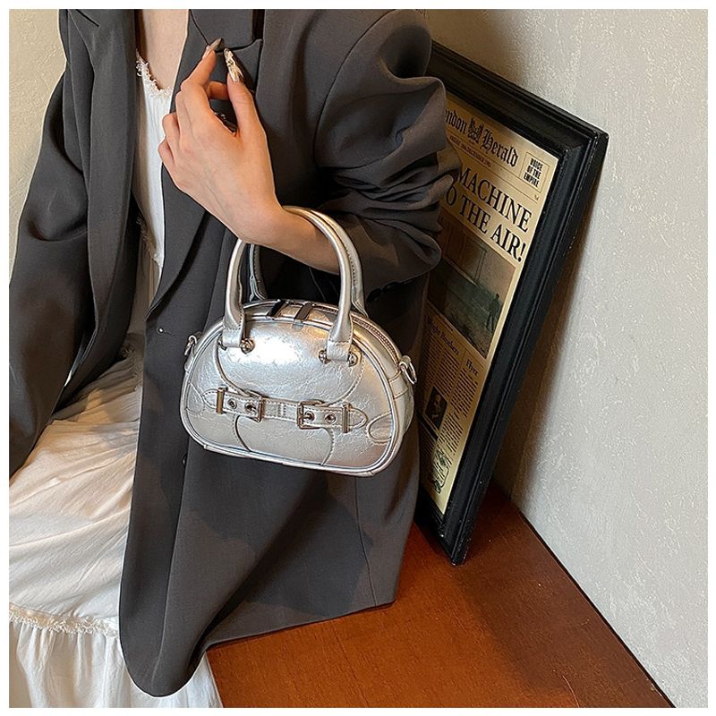 Modische Bowlingtasche zum Miehmen für Damen im Sommer 2024, neue, einfache und vielseitige Umhän,_voghion.com