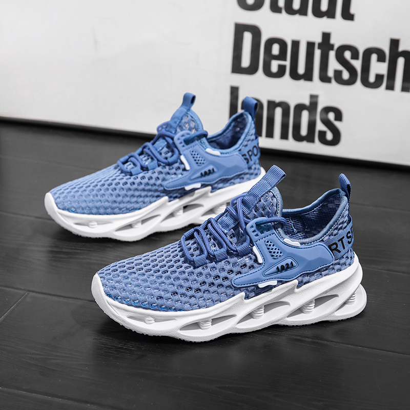 Sports Summer New Thick Soles Comfortable Mesh Breathable Men's And Women's Low Top Thin Running Shoes_desvips.com