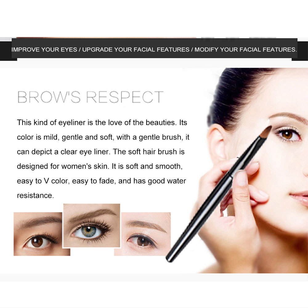 Makeup / Music Flower 1007 Dual Color Eyeliner Gel 2-Pack Black + Brown_voghion.com