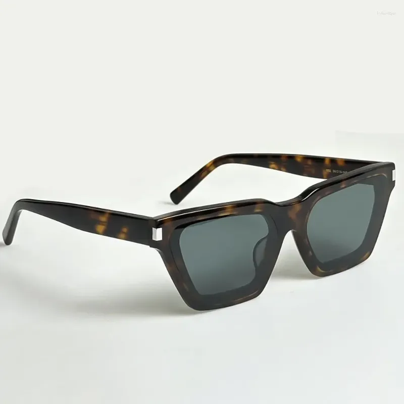 Sunglasses High Quality Men Driving Titanium Frame Women Slant Gradient Polarized Glasses_voghion.com