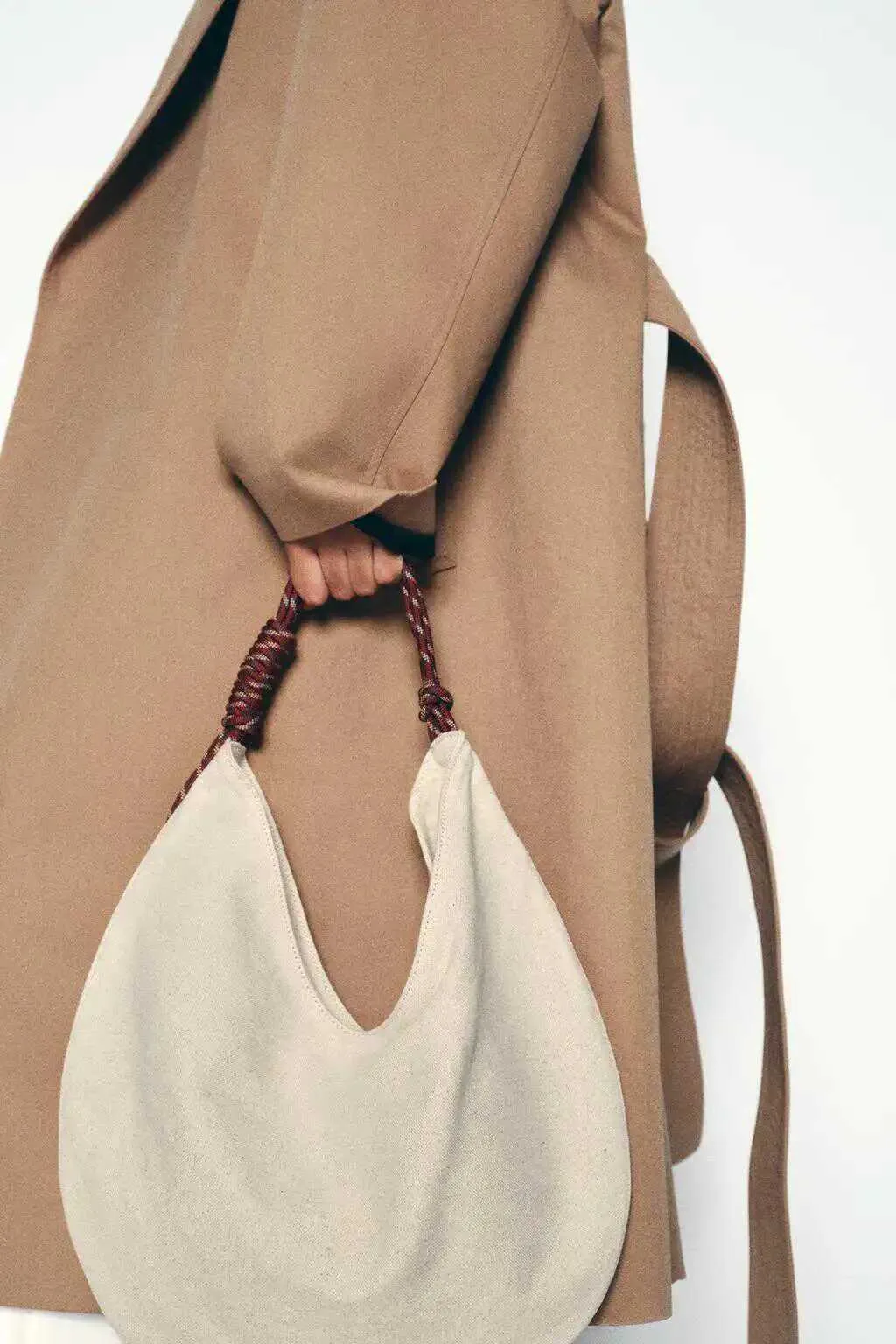 Priložnostna platnena torba za ženske, velika prostornina, dizajnerske torbice z vrvnim ročajem, nakupovalne torbice, torbe v obliki polmeseca v oblaku_voghion.com