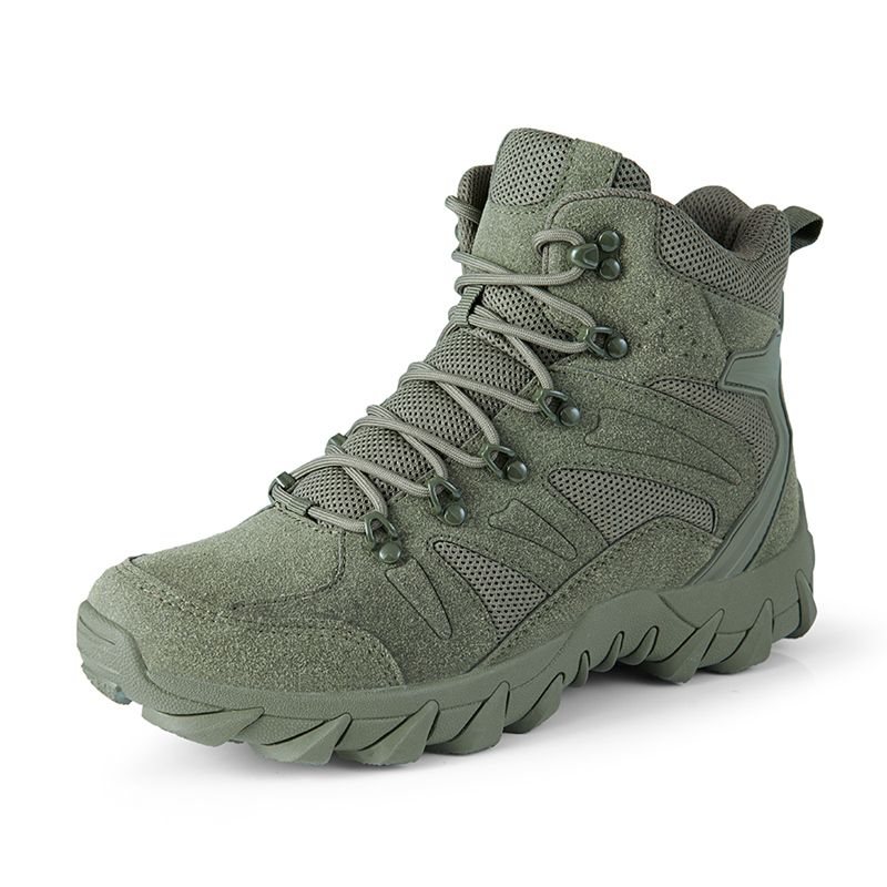 Verbesserte Taktik Kampftraining Stiefel Outdoor Camping Anti-Verschleiß Rapid Response Wanderschuhe Angeln Jagd_voghion.com