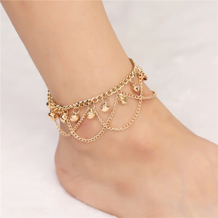 Footwear Personalized Fashion Bohemian Wave Tassel Bell Women’s Ankle
