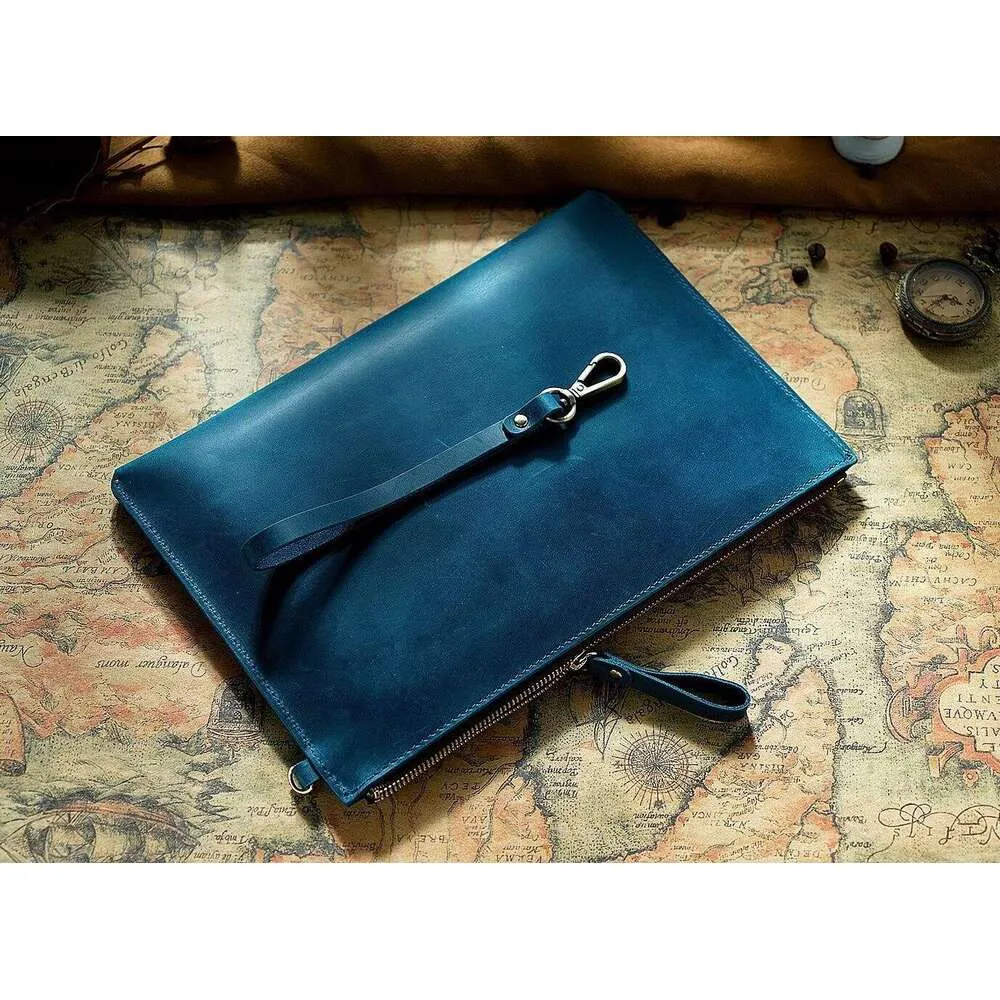 11*7 zoll Echtes Leder Aktentasche Business Computer Hülse Fall Mode Brieftasche Tablet Für Ipad Schützen Abdeckung Tasche_voghion.com