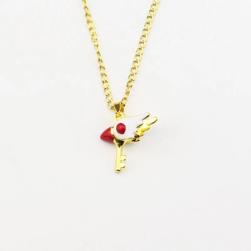 Pendentif Colliers Dessin Animé Anim Card Captor Sakura Chokr Cardcaptor Clow Charm KINOMOTO Baguette Salante Statmnt_voghion.com