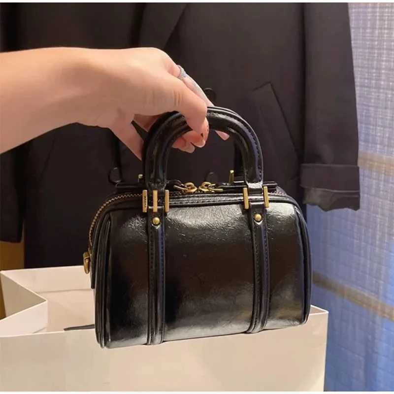 Niche Hand Boston Bags Pro ženy 2025 Retro Módní Dámská Jedno Rameno Crossbody Taška Hovězí Kožené Kabelky S_voghion.com