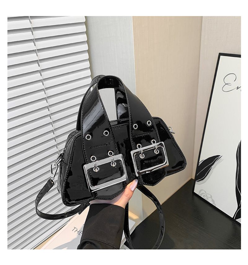 Damen 2024 Neue supermodische tragbare kleine quadratische Tasche Koreanische Ausgabe glänzende Premium strukturierte_voghion.com