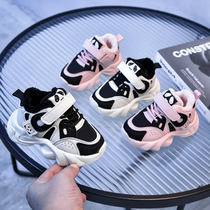 Toddler Running Sport Children Boy Kid Winter Plus Warm Sneakers Girl Casual Shoes Trainers sizes 21 - 30_voghion.com
