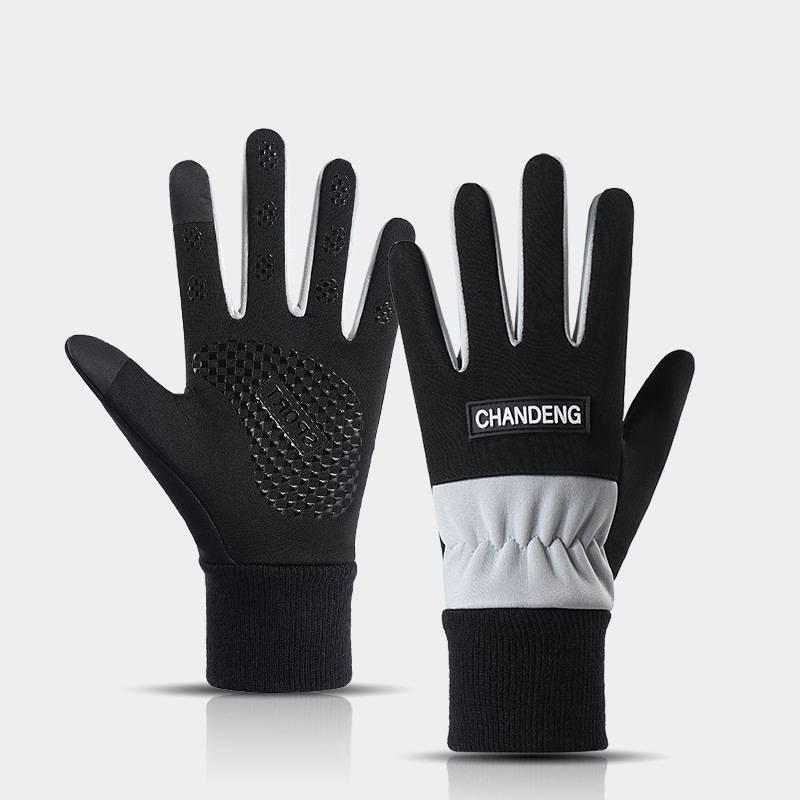Women's Gloves Autumn And Winter Plus Velvet Touch Screen Full Finger Gloves Fashionable Warm Cold Proof Windproof Cycling Outdoor Sports Gloves_viptrois.com