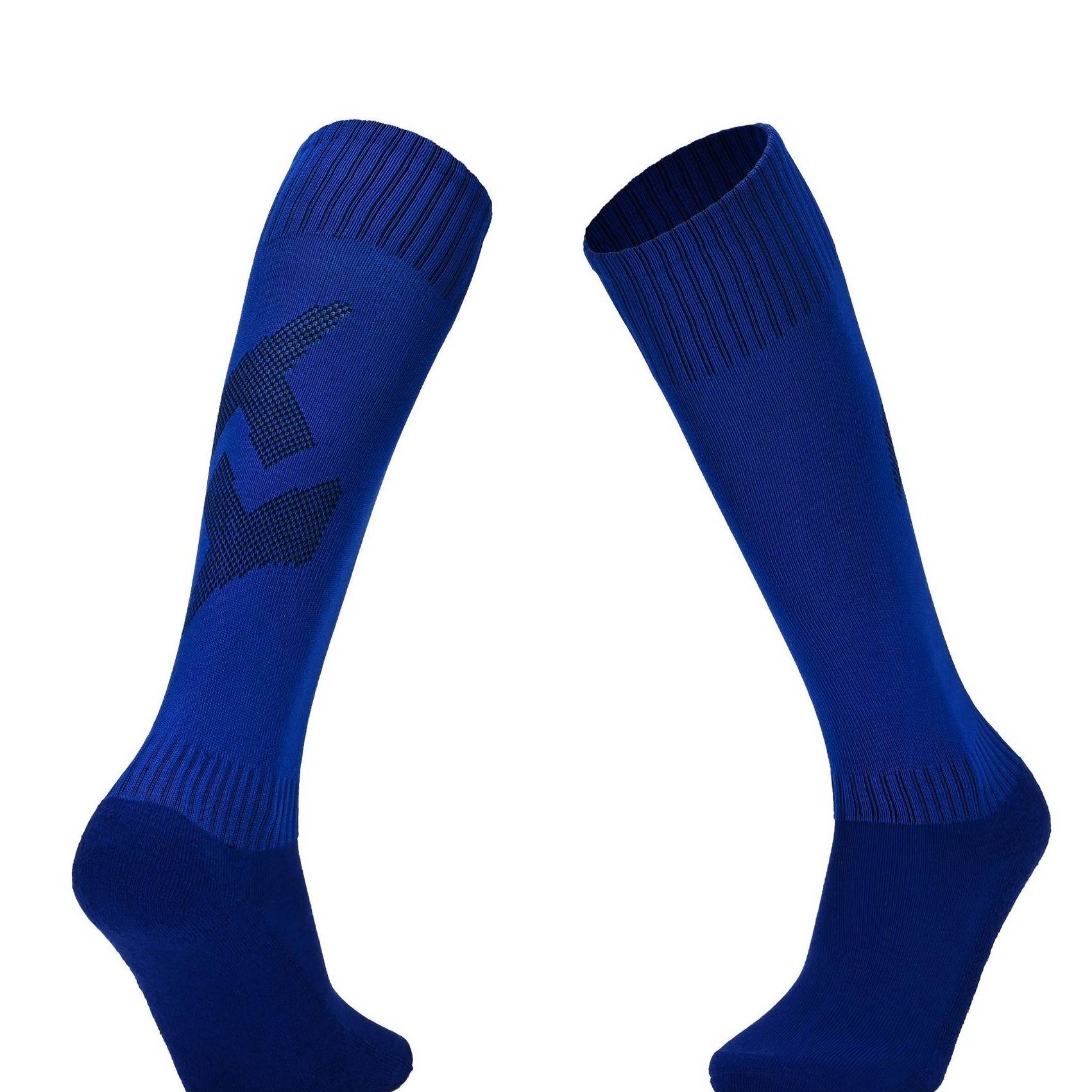 Breathable Cotton Football Socks With Anti-Slip Grip For Adults & Kids - Long Tube Training Socks In Multiple Colors_voghion.com