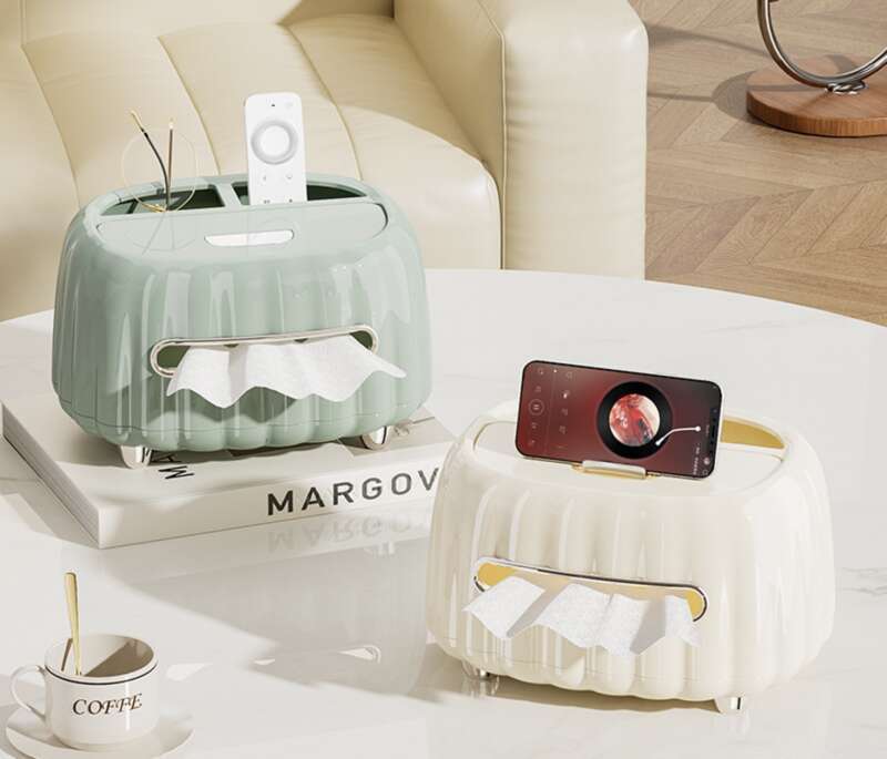 High End Home Woonkamer Koffietafel, Servet Papier Crème Wind Afstandsbediening Opbergdoos, Creatieve Tissue Box_voghion.com