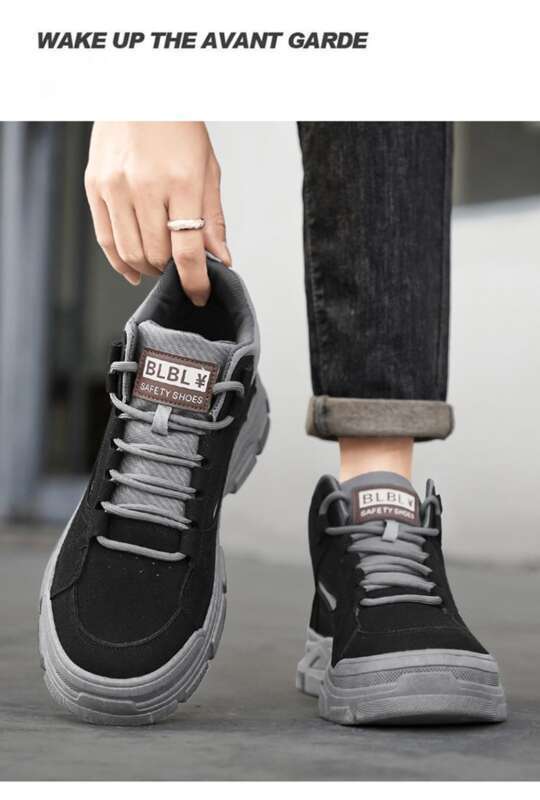 Vårens nya andningsbara höga Martin-stövlar för män, mångsidiga halkfria och slitstarka utomhusarbetskläder för arbetskraft_voghion.com