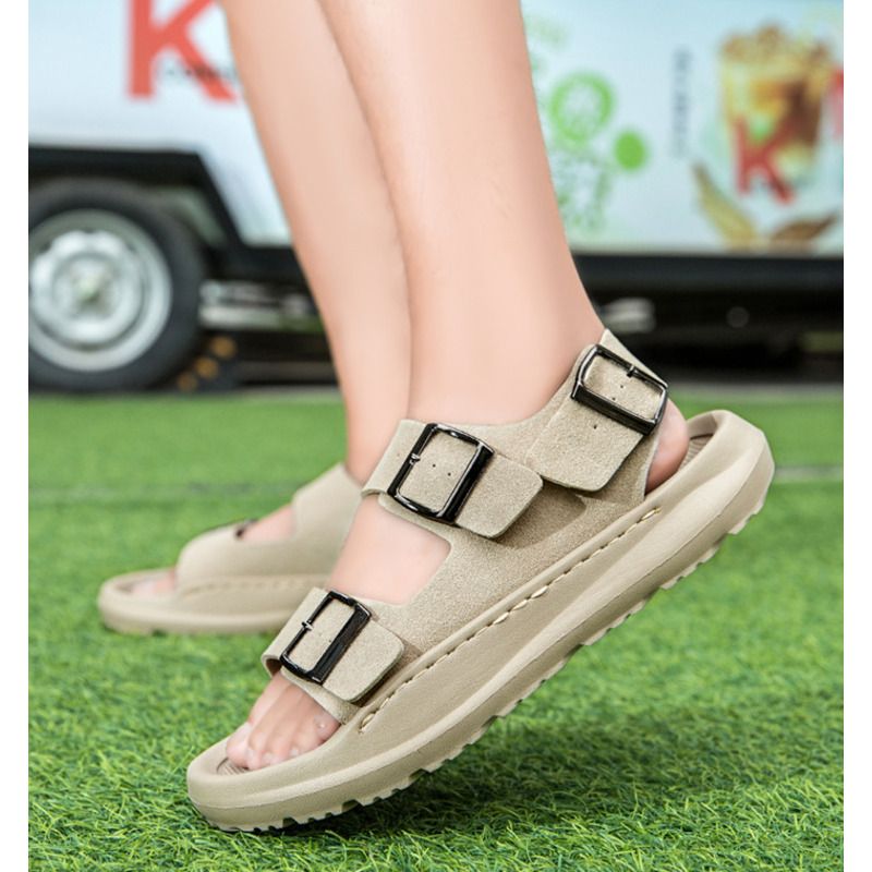 Nye herresandaler til sommer og fritidssko, strandsko, store størrelser_voghion.com
