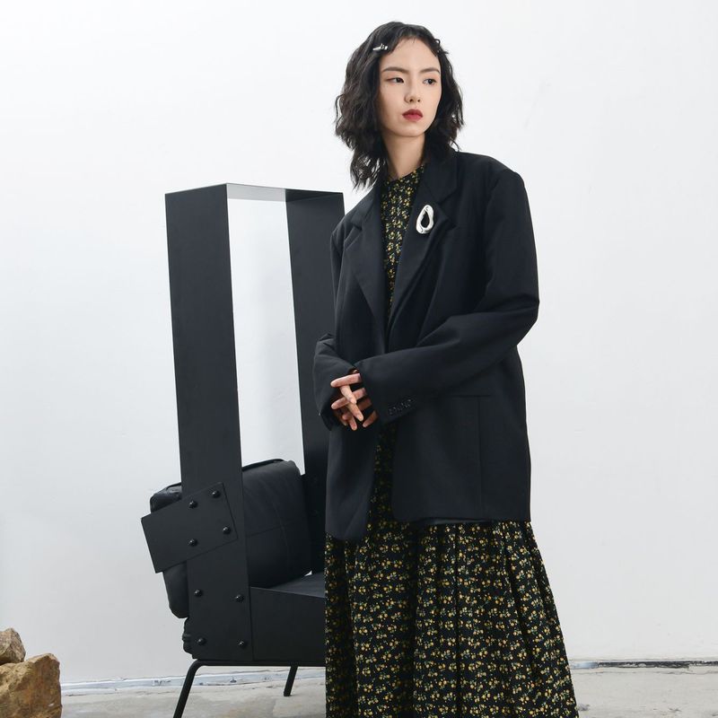 Women's Clothing New autumn women's suit jacket loose versatile popular and casual design niche_voghion.com