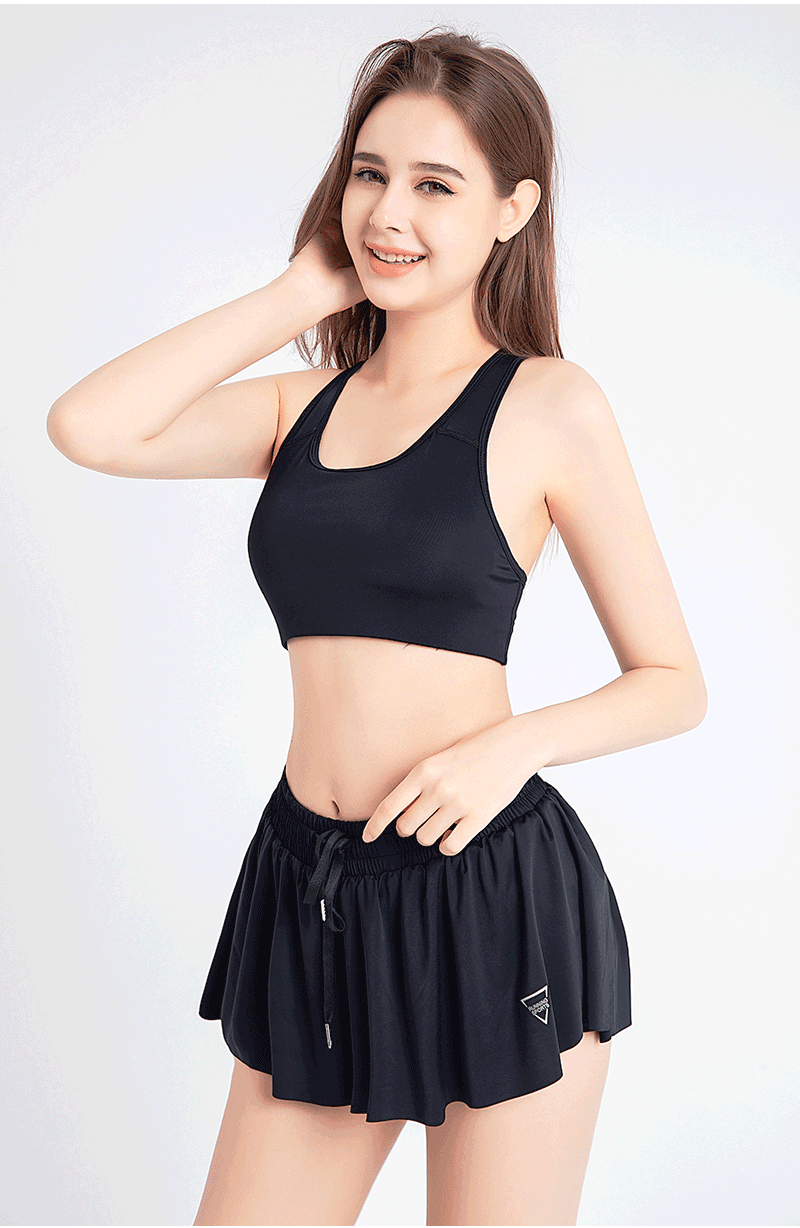 2-in-1 Yoga Pants Running Fitness Tennis Skirt Plus Size Women's Sports Shorts_voghion.com