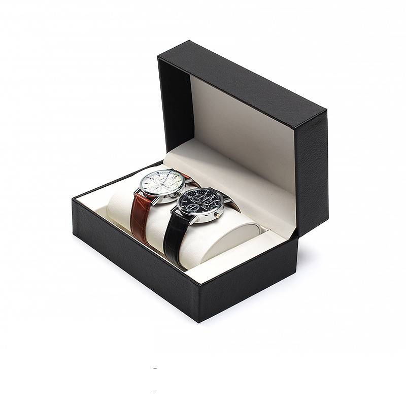 Elegantes Uhrenbox-Set aus PU-Leder mit Klappdeckel für Paare – Schmuck- und Uhrenaufbewahrungset mit weichem Futter, stilvolle Geschenkverpackung für Damen und Herren_voghion.com