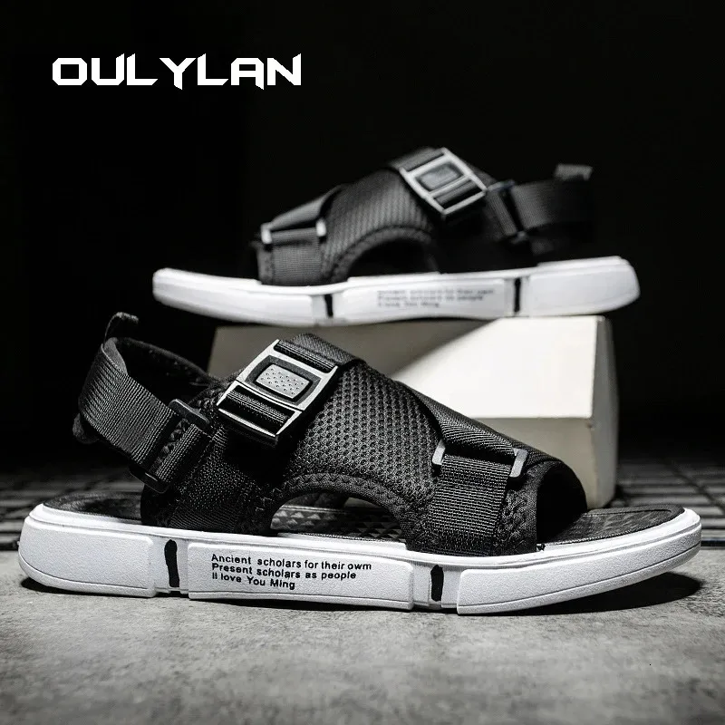 Sandálias de praia masculinas gladiadoras, macias, confortáveis e antiderrapantes de alta qualidade, sapatos baixos casuais 240625_voghion.com