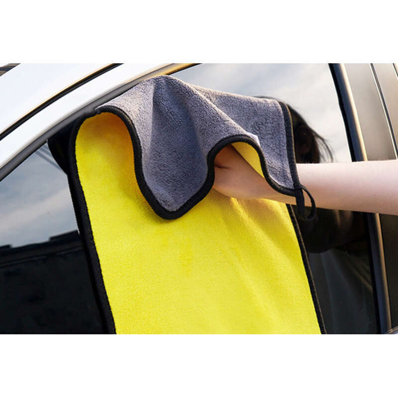 Superficie a doppio spessore per auto, pile di corallo assorbente, asciugatura rapida, pulizia, asciugamano per autolavaggio_voghion.com