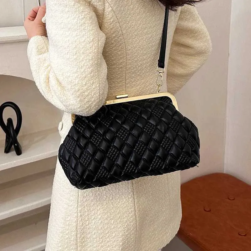 Borsa da sera in pelle PU da donna, borsa a tracolla, marchio di design, da donna, con tracolla, di alta qualità, SacC241211_voghion.com