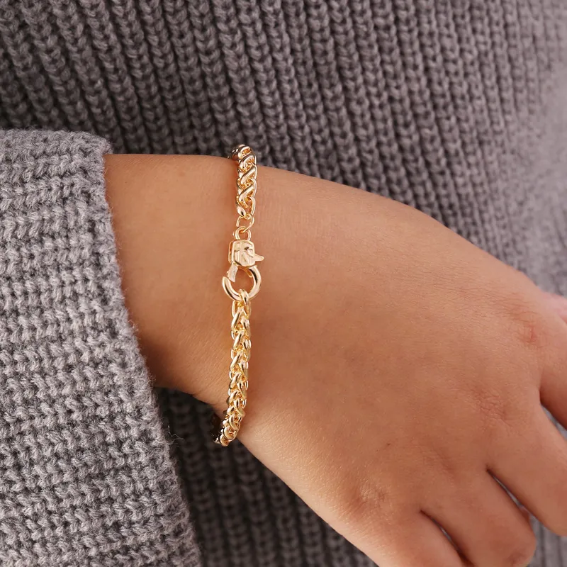 Collane con ciondolo punk geometriche spesse collana a catena per donne ornamenti retrò semplice_voghion.com