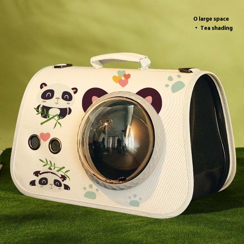 Neue Katzen- Hundetasche mit großem Platz, transparent bequem zum Ausgehen, faltbare und tragbare Hand-Haustiertasche_voghion.com