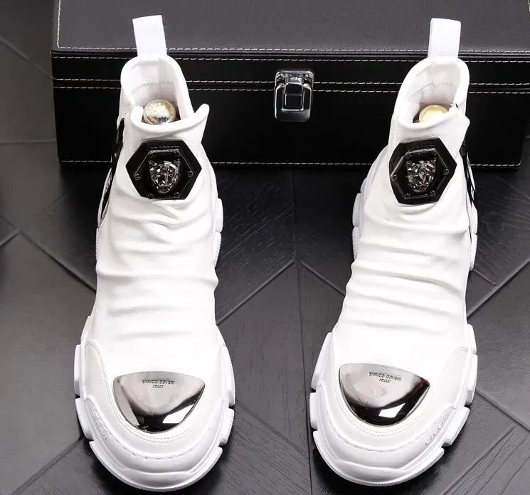 new black gold madman lion mascue mens casual absorb youth soft shoes of high quality b5_voghion.com