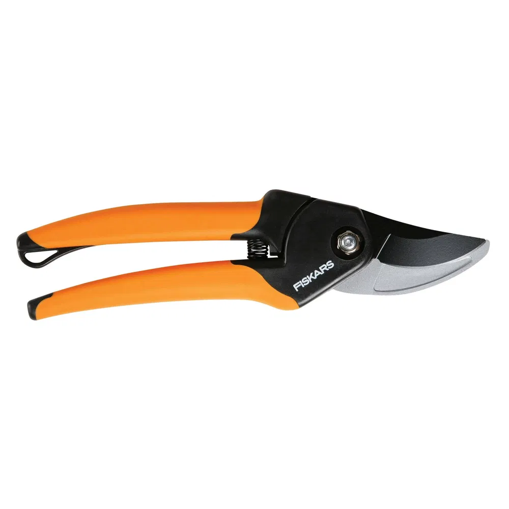 Fiskars 5/8' Bypass Pruner Garden Tool With Steel Blade And Soft Grip Handle, Black And Orange_voghion.com
