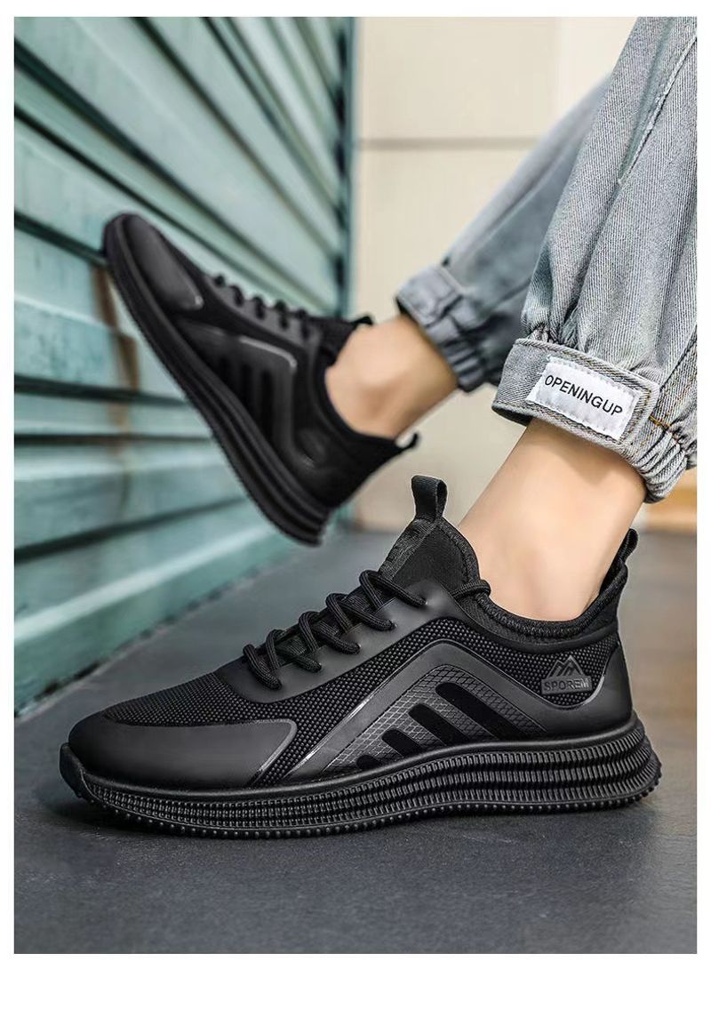 [Preferred] 8109 New Comfortable Breathable Flying Mesh Soft Sole High Quality Trendy Men's Shoes_voghion.com