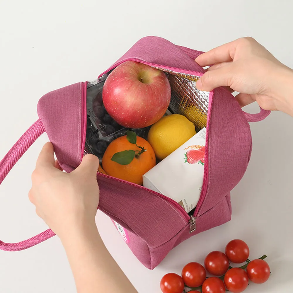 Kühltasche mit großer Kapazität, wasserdicht, Oxford, tragbar, mit Reißverschluss, Thermotaschen für Frauen, isolierte Lunchbox, Picknick-Lebensmitteltasche_voghion.com