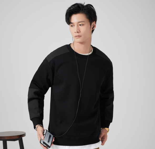 Men's Sweater 2023 Autumn/Winter New Long Sleeve Round Neck Pullover Loose Fashion Trendy Bottom Shirt Casual