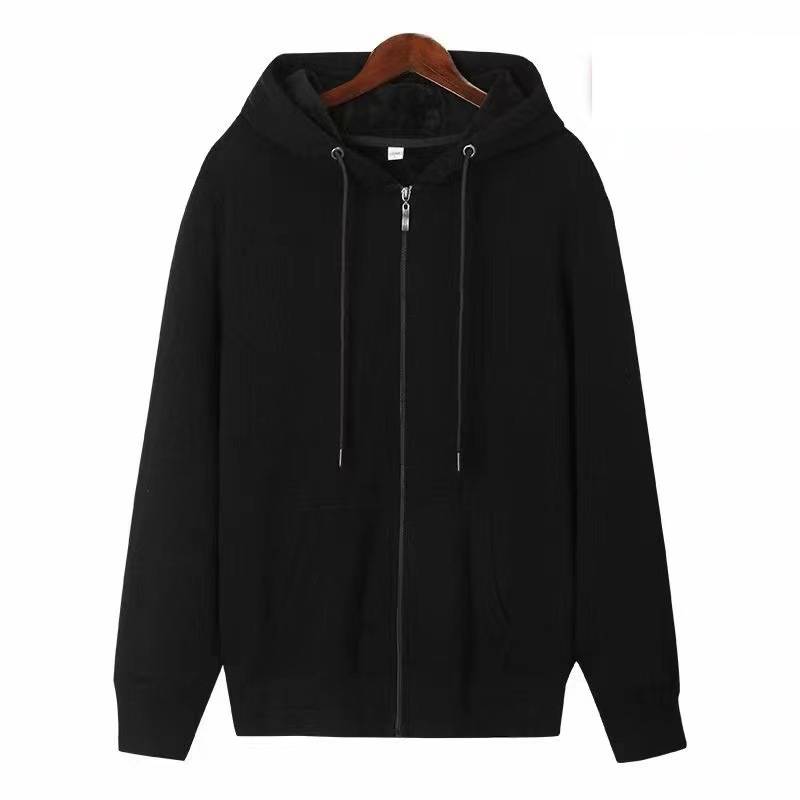 Sudadera con capucha hombre algodón cremallera sport chaqueta_voghion.com