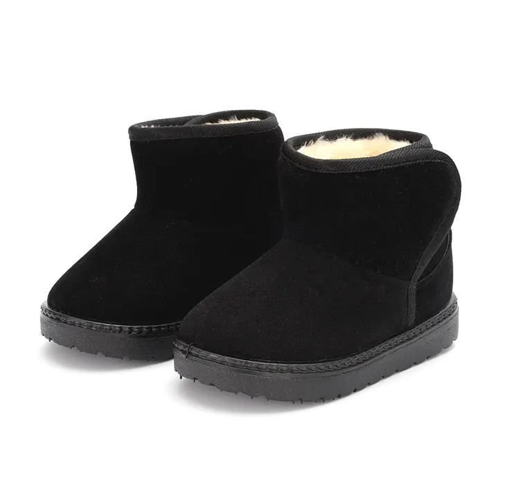Cizme de iarnă antiderapante pentru copii, model cald, cu zăpadă, pentru copii, Littlesprouts, schi, culoare solidă, talpă moale și groasă_voghion.com