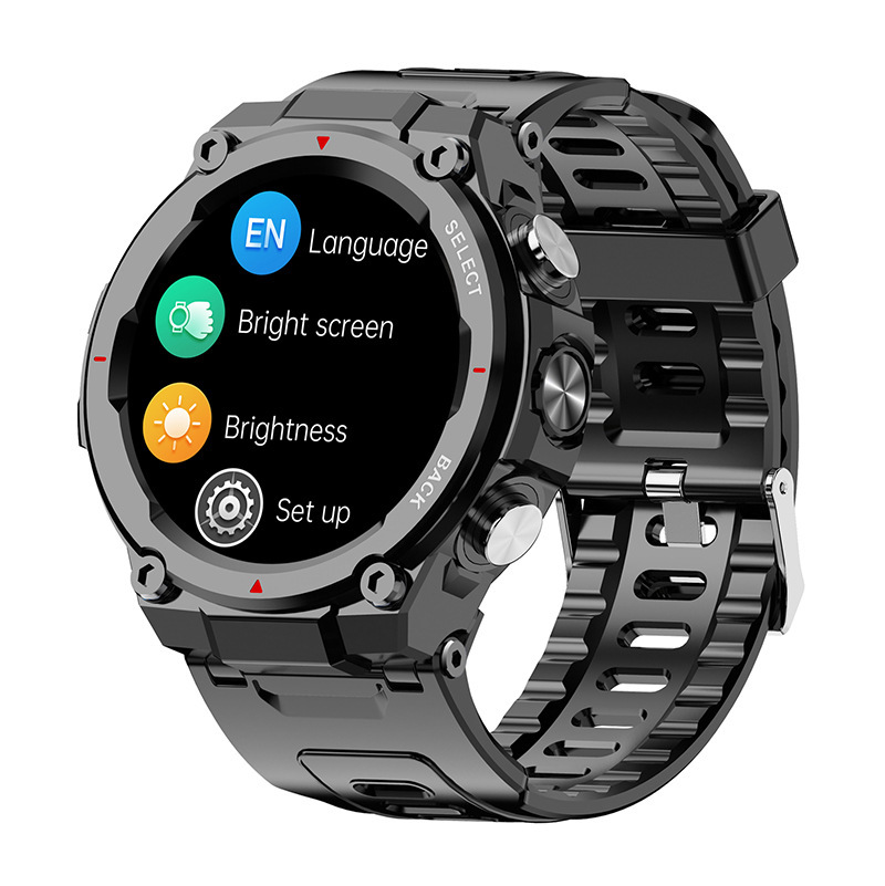 New PGD446 smartwatch heart rate monitoring, music playback, Bluetooth call, exercise meter, and step watch