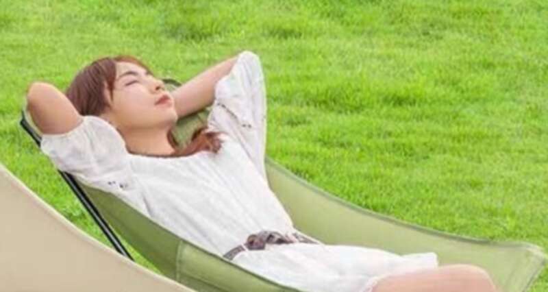 Three Level Adjustable Lounge Outdoor Moon Folding Camping Chair, Portable Office Nap Beach Chair_voghion.com