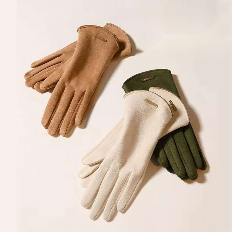 Guanti da ciclismo invernali con touchscreen MEETSUNNY, in pelle scamosciata con isolamento in peluche, spessi guanti in velluto per ciclismo_voghion.com