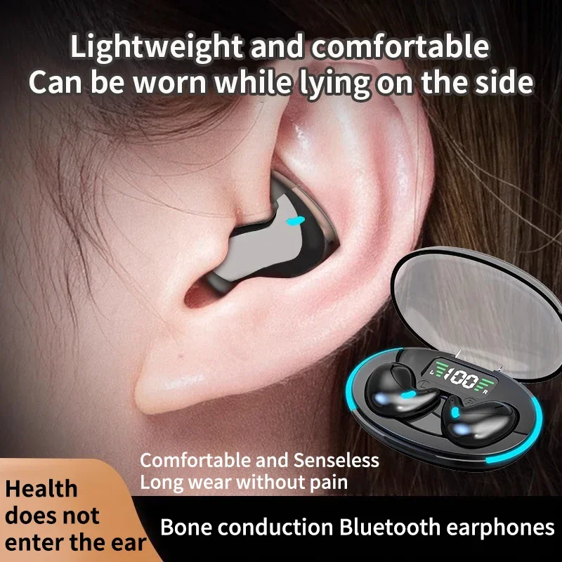 Wireless Sleep Earbuds Bluetooth Headphones Noise Reduction_voghion.com