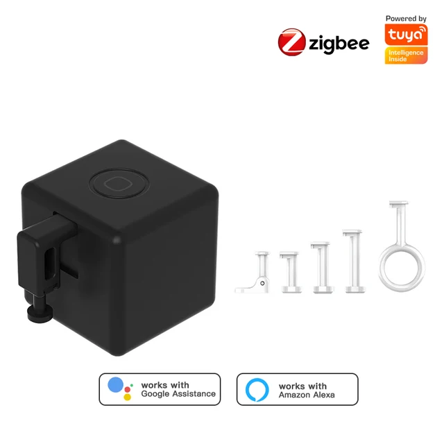 Tuya Zigbee Smart Fingerbot Switch Kits Trådløs fjernbetjening Knap pusher Robot med Multi Arm Support Alexa Google Home_voghion.com