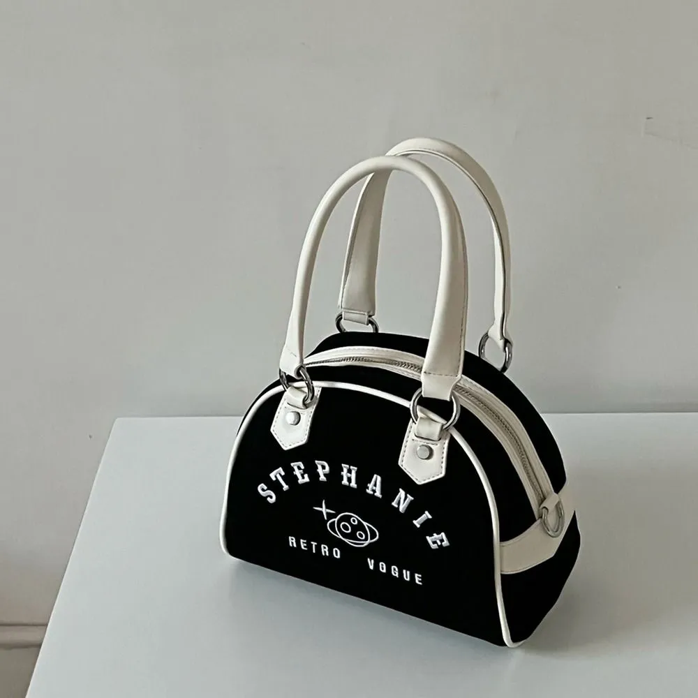 Tragbare Leder Boston Wildleder Einfarbig PU Bowling Große Kapazität Veet Baseball Tasche Reise_voghion.com